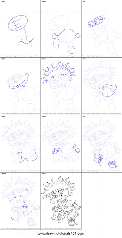 Fashion figures serve as the template for a fashion designer's vision. How to Draw Chuckie from Rugrats printable step by step ...