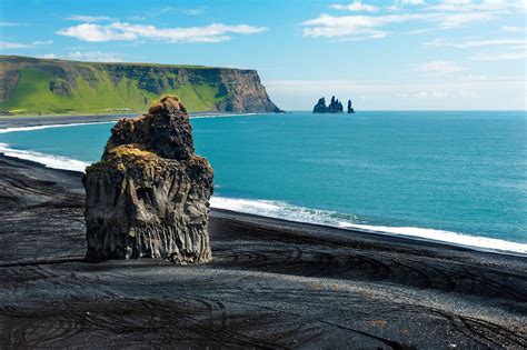 Vik Beach In Iceland Notice The Basalt Columns In The Picture This