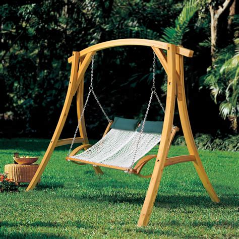 Low to luxury 2 person hanging egg chair by island gale|outdoor patio furniture hammock swing. The Pawleys Island Hammock Swing - Hammacher Schlemmer