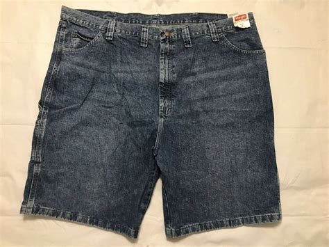 Wrangler Carpenter Jean Shorts Mens Size 46 Relaxed Fit Hits At Knee