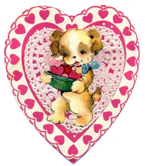 Free Vintage Valentine Hearts Clip Art Vintage Valentines Vintage