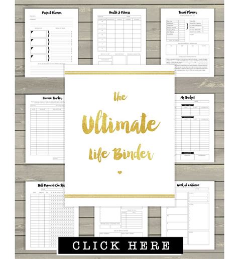 26 Printables Life Binder Life Printables