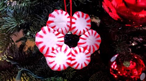 How To Make Peppermint Candy Christmas Ornaments Youtube