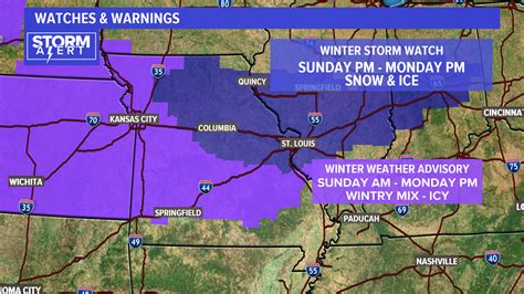 Tracking Snow Arriving Sunday Monday In St Louis Ksdk Com