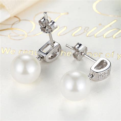 Cercei Argint Cu Perle Naturale Si Zirconii Albe Bespecialro Sce224