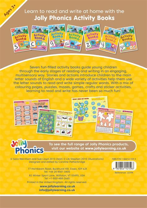 Jolly Phonics Activity Book 7 Jl594 British English Precursive By