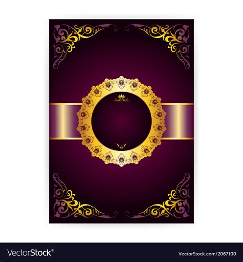 royal invitation card in an old style royalty free vector