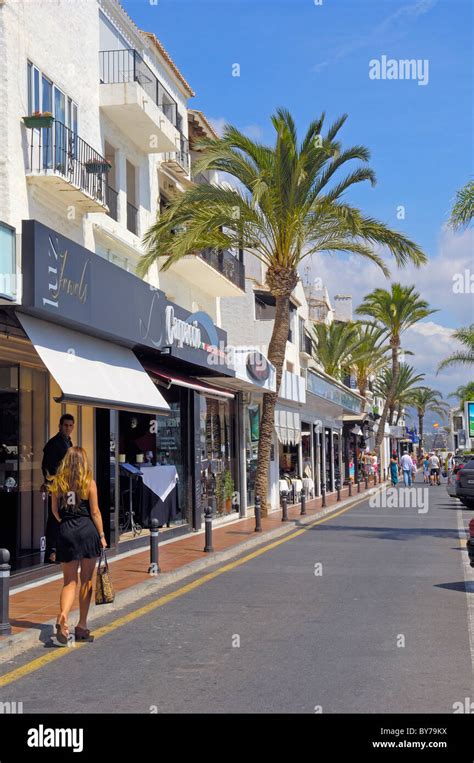 Luxury Shops At The Exclusive Yacht Harbour Of Puerto Banús Marbella