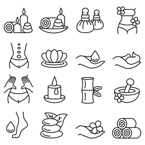 Massage Therapy Symbols Illustrations Royalty Free Vector Graphics And Clip Art Istock