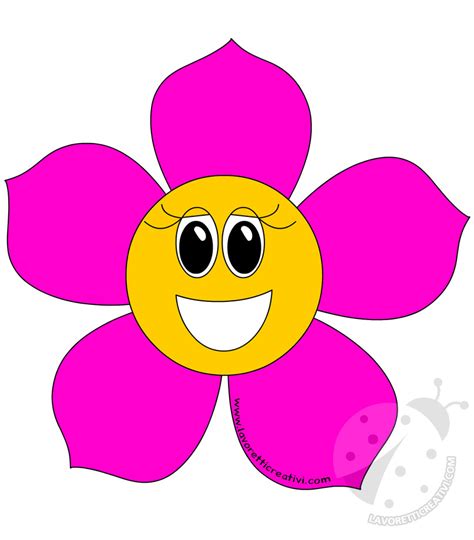 Disegni di fate da colorare. Addobbi di Primavera Fiori colorati da ritagliare ...