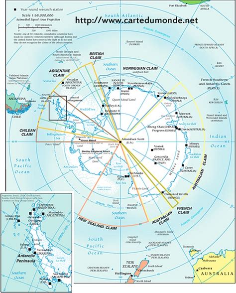 Mapa Político Región De La Antártida Mapa Del Mundo