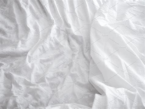 Soft White Bed Sheets Background Abstract Stock Photos ~ Creative Market