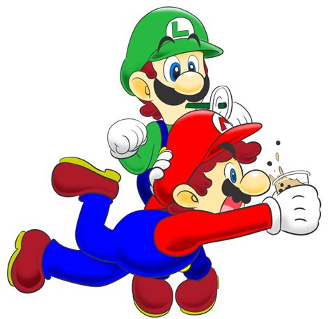 Congrache World Luigi Mario Mario Series Nintendo Super Mario Bros 1 Absurdres Highres