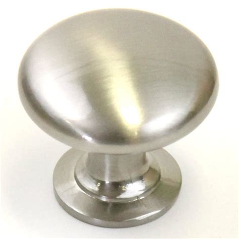 While most homeowners will choose chrome or brushed nickel, there are numerous other finishes available to add interest to your kitchen. Mush 1-1/4 Inch Cabinet Pull Knob Brushed Nickel Finish