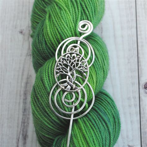 Celtic Tree Of Life Shawl Pin Charmed Silver Crafty Flutterby Creations