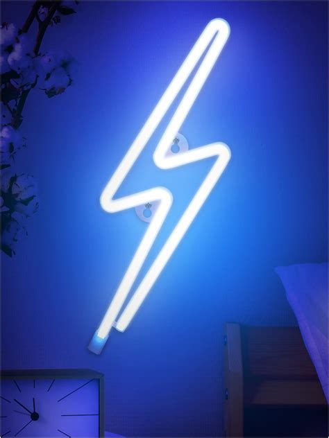 Buy Led Neon Sign Lightning Bolt Light 20 Upgrade Neon Lights Cute