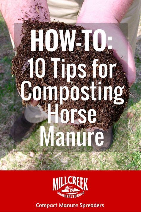 The most common sources of manure are cows, horses, sheep, pigs, goats, and we used local horse manure last year to fertilize, but it sure brought a ton of weeds with it. How-To: 10 Tips for Composting Horse Manure | Horse manure ...