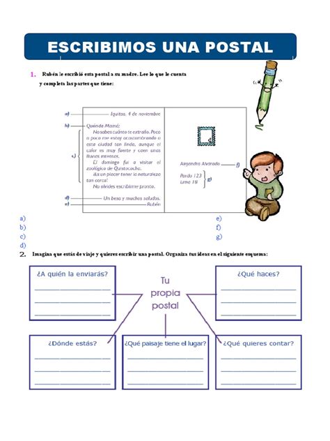 Escribir Una Postal Pdf