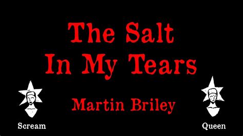 Martin Briley The Salt In My Tears Karaoke YouTube