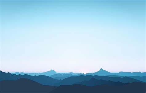 Wallpaper Mountains Digital Art Flat Landscape Resolution5120x2880