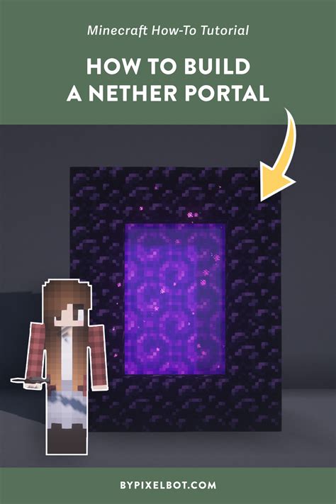 Minecraft How To Build A Basic Nether Portal For Beginners