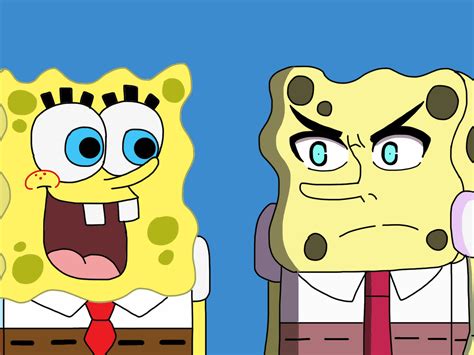 Spongebob Meets Anime Spongebob By Tevartist14 On Deviantart