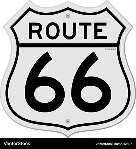 Route 66 Sign Vector Clipart Image Free Stock Photo Public Domain
