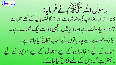 Hazrat Muhammad S A W Quotes in Urdu پیارے نبی صلی الله علیه