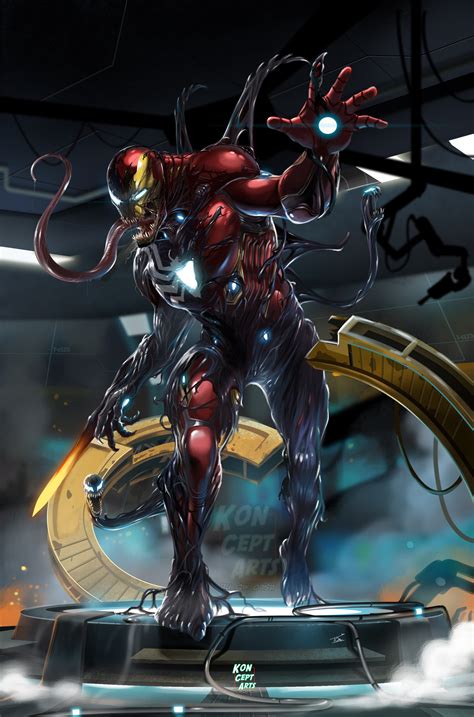 Artstation Venom X Iron Man Fanart Artworks