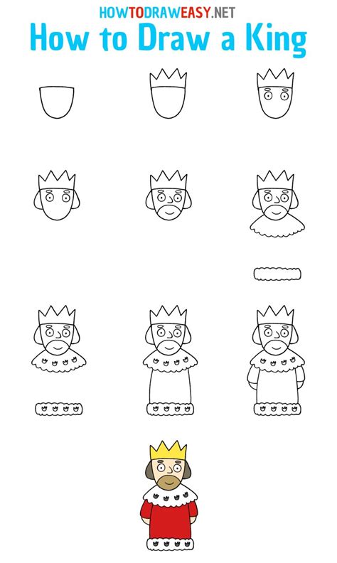 How To Draw A King For Kids How To Draw Easy