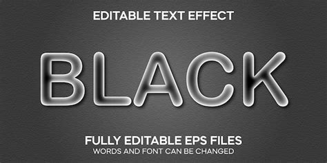 Premium Vector 3d Editable Text Effect