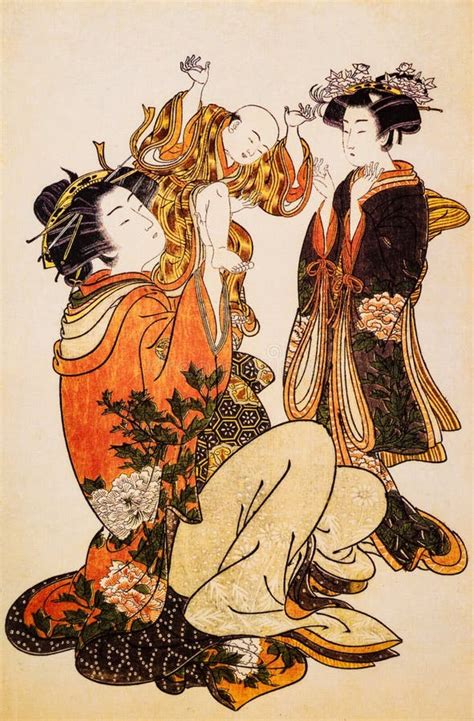 Japanese Ancient Costume Stock Illustration Illustration Of Painting