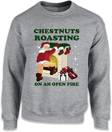 Chestnuts Roasting On An Open Fire Funny Ugly Christmas
