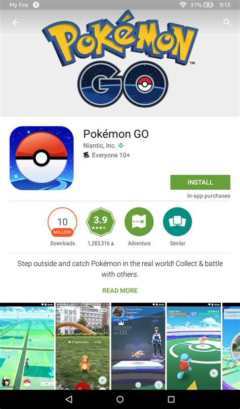 Requires fire os 5+full tutorial and download links. Pokemon GO for Kindle Fire | Install Pokemon GO for the ...