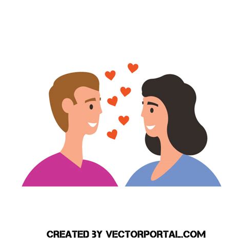Happy Couple In Love Royalty Free Stock Svg Vector And Clip Art