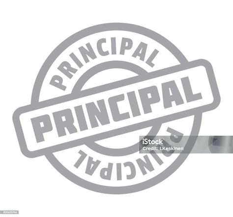 Principal Rubber Stamp Stock Illustration Download Image Now Chief