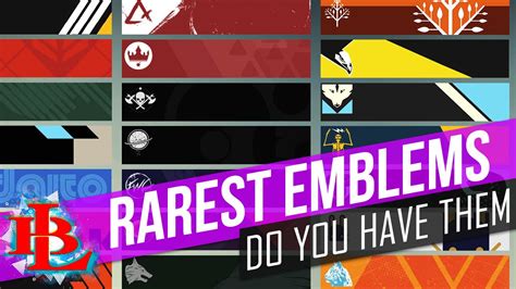 Destiny Top 5 Rarest Emblems In Destiny Do You Have