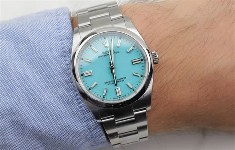 Rolex Oyster Perpetual 2020 Turquoise Dial Is It A Tiffany And Co Dial