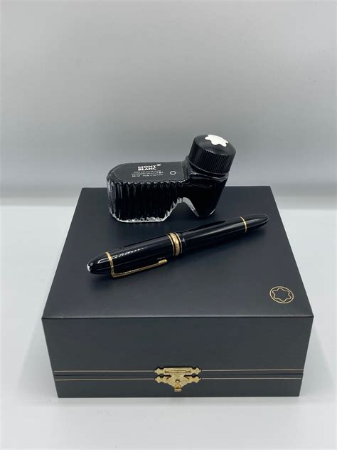 Mont Blanc Meisterstrück 149 Gold Plated Fountain Pen T Etsy