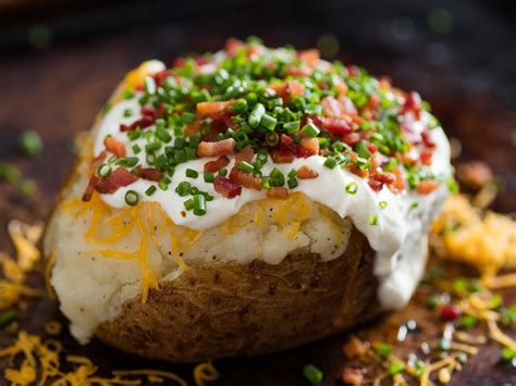 Using a knife, cut an x in top of each potato. Ultimate Baked Potato Recipe | Serious Eats