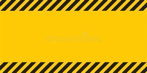 Black Yellow Striped Banner Wall Hazard Industrial Striped Road Warning