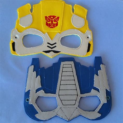 Transformers Masksbumblebee And Optimus Prime Embroidered Vinyl