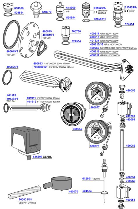 Check spelling or type a new query. Elements and boiler components - Vibiemme | Coffee Parts