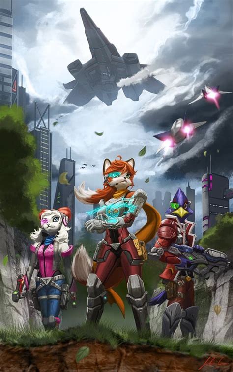 Resultado De Imagen De Krystal Y Fox Star Fox Fox Character Character Design Super Smash Bros
