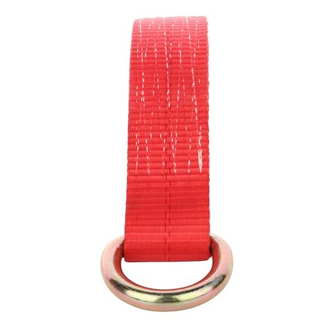 Red 8' Lasso Straps Tire Wheel Tie Down Car Hauler Tow Truck Dolly