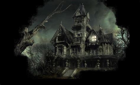 Download High Resolution Scary Haunted House Wallpaper For Desktop By