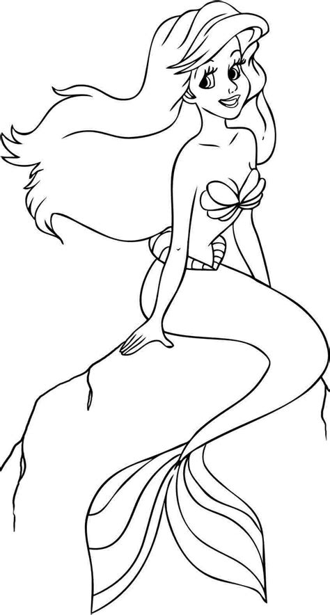 How to draw a mermaid princess for kids mermaid princess drawing and coloring pages for kidsprint our free coloring pages follow along. Ariel Tegninger Til Print | tegninger dyr