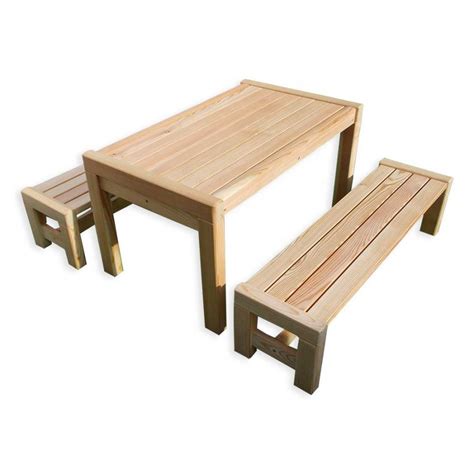 Deshalb ist wichtig, dass der kindertisch zu deinen kindern und ihren aktivitäten passt. Sitzgarnitur Sarina Kindertisch 2x Bank Holz Lärche ...
