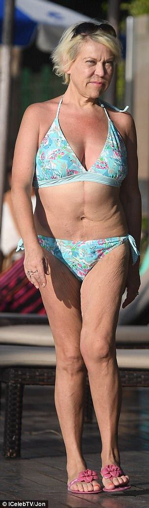 Tina Malone Displays Her Trimmed Down Physique In Bikini Daily Mail