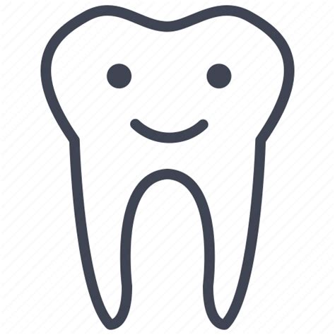 Dental Dentist Face Happy Smiley Tooth Icon